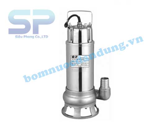 MÁY BƠM CHÌM HÚT BÙN INOX GIẾNG NHẬT WQD 10-10/1.5 (2HP)