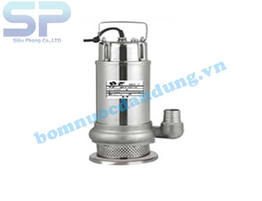 MÁY BƠM CHÌM HÚT NƯỚC THẢI INOX GIẾNG NHẬT QDX 10-10/0.75 (1HP) MÁY BƠM CHÌM HÚT NƯỚC THẢI INOX GIẾNG NHẬT QDX 10-10/0.75 (1HP)