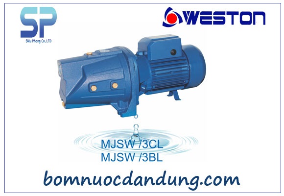 Máy bơm tự mồi Weston đầu Jet MJSW/3BL Máy bơm tự mồi Weston đầu Jet MJSW/3BL